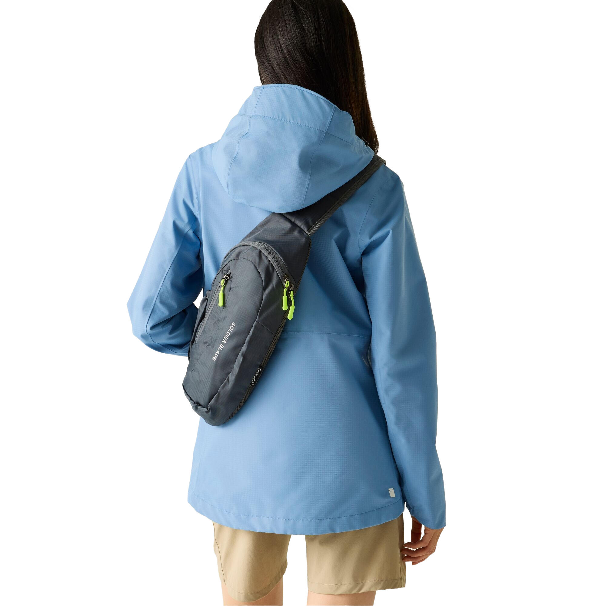 Veste Imperméable À Capuche HAMARA Femme (Bleu Délavé) 3/5