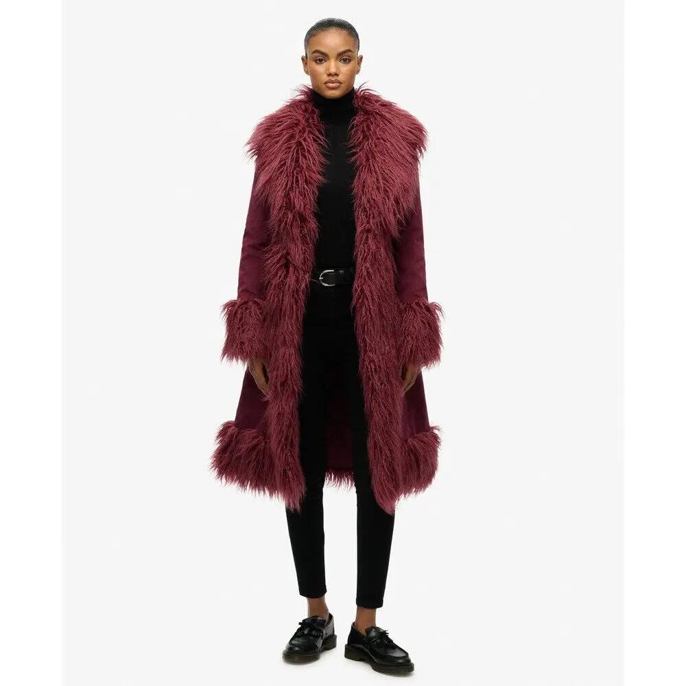 Langer Mantel für Damen Superdry Afghan 4/6