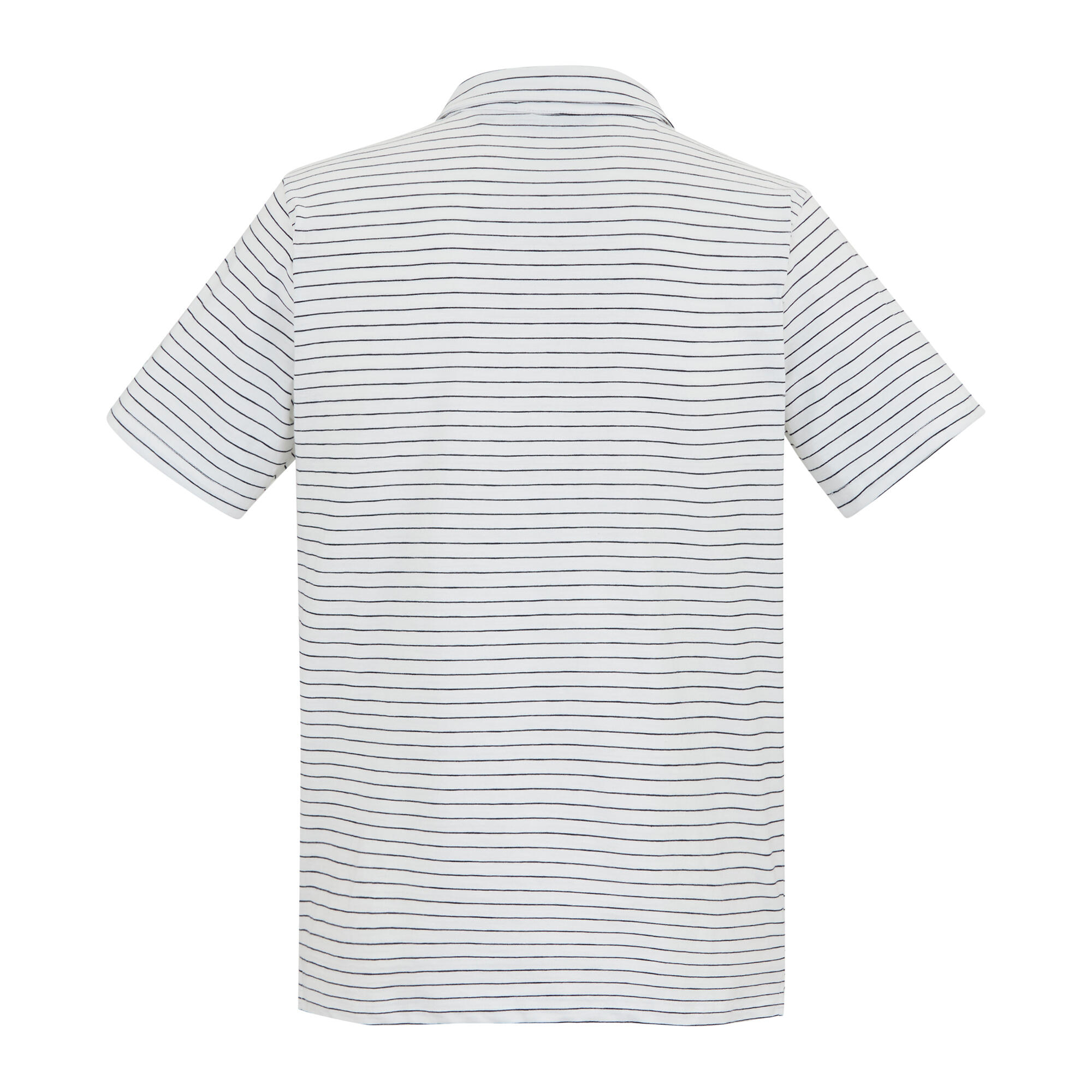Polo Motif/style À Rayures HADVO Homme (Blanc / Bleu Marine) 2/5