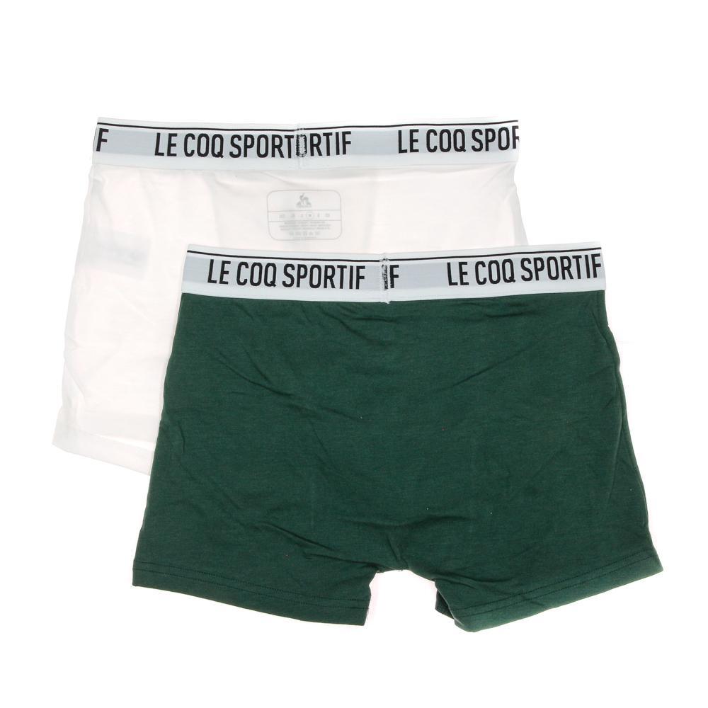 Men's Le Coq Sportif Camuset Sport Blue/Green Boxers - 2 Pack