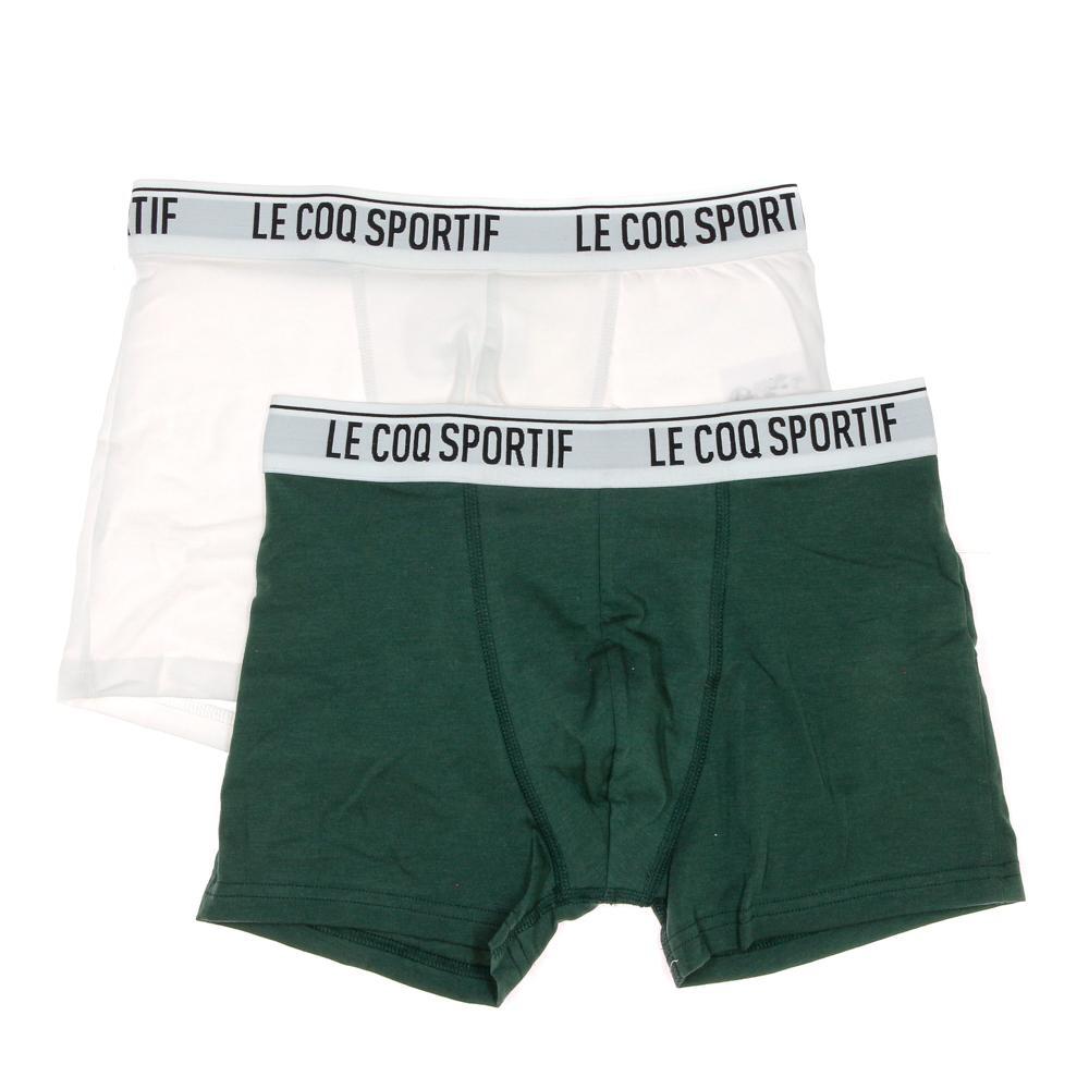 Men's Le Coq Sportif Camuset Sport Blue/Green Boxers - 2 Pack