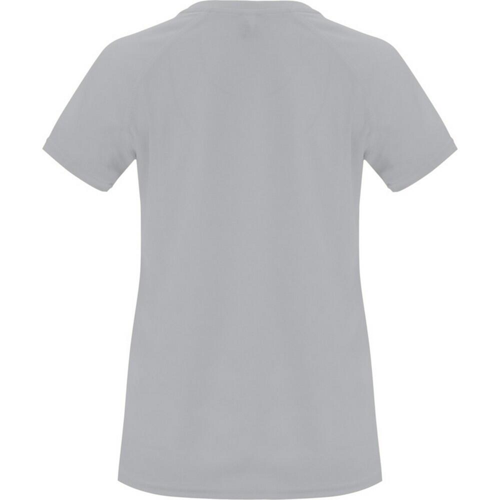 Dames Bahrein Sport Tshirt met korte mouwen (Grijs) 2/4