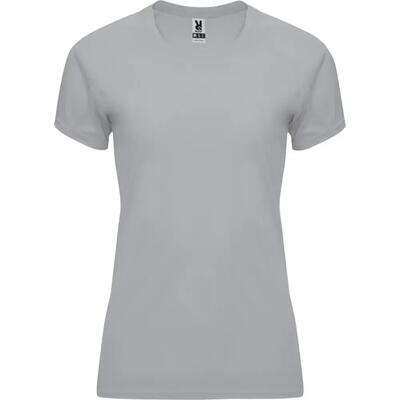 Dames bahrein sport tshirt met korte mouwen (fluorescerend koraal)