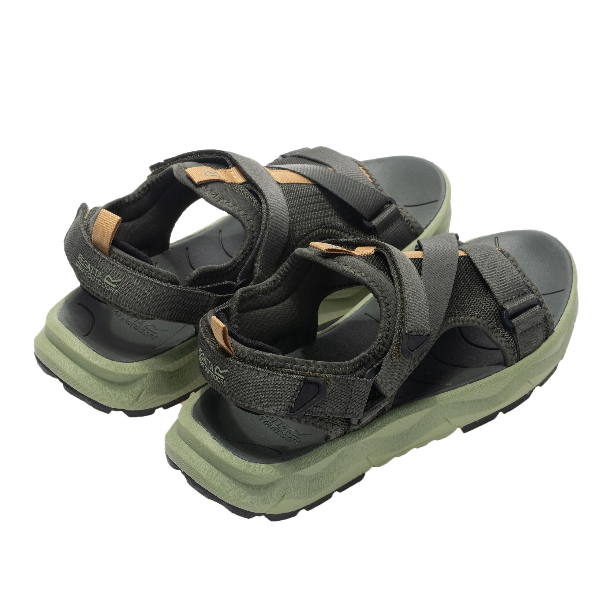 "Lito" Sandalen für Herren Dunkel-Khaki/Holzbraun 2/5