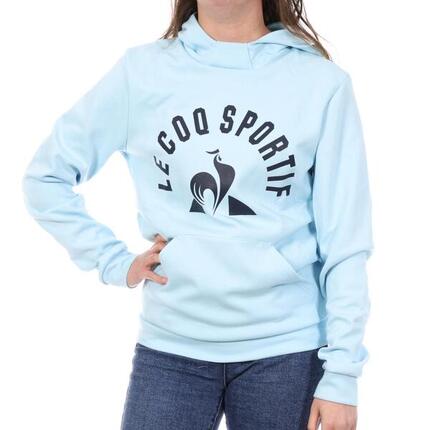 Sweat à Capuche Bleu Ciel Femme Le Coq Sportif N°34