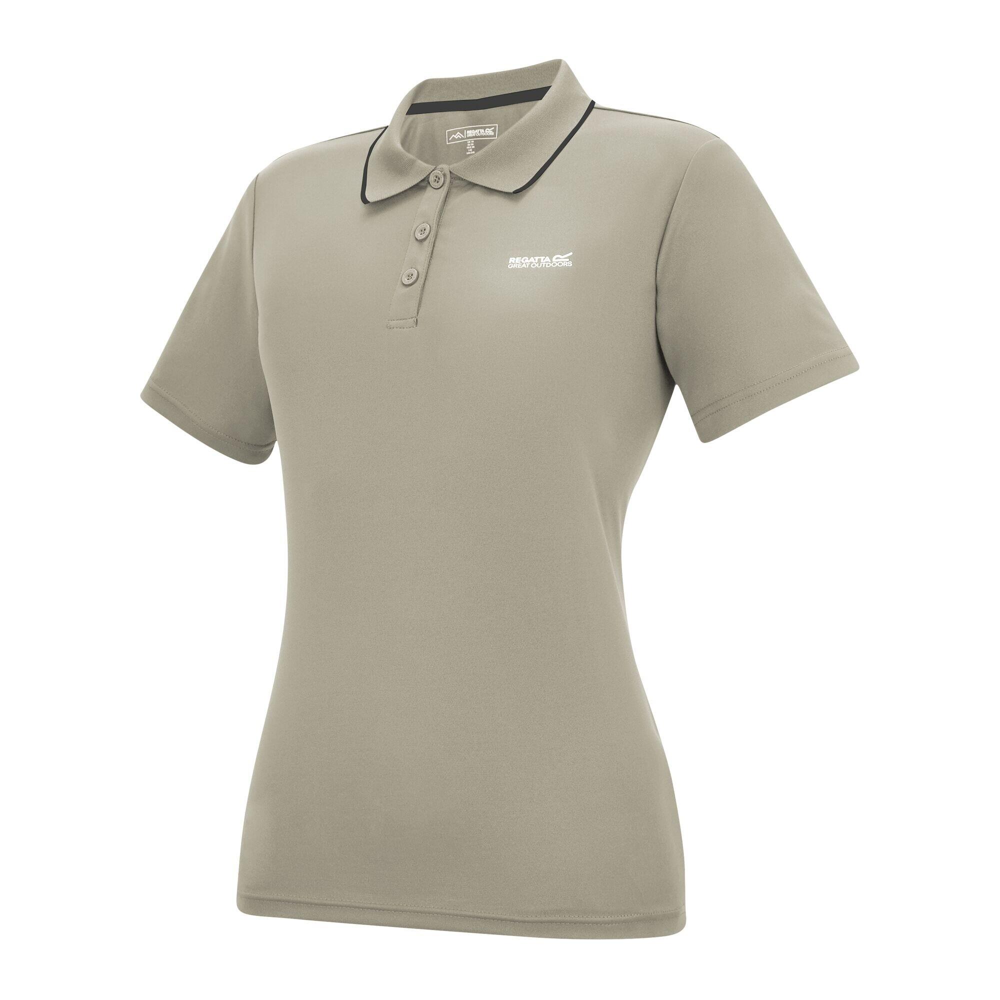 Dames Botanna Poloshirt (Perkament) 3/5