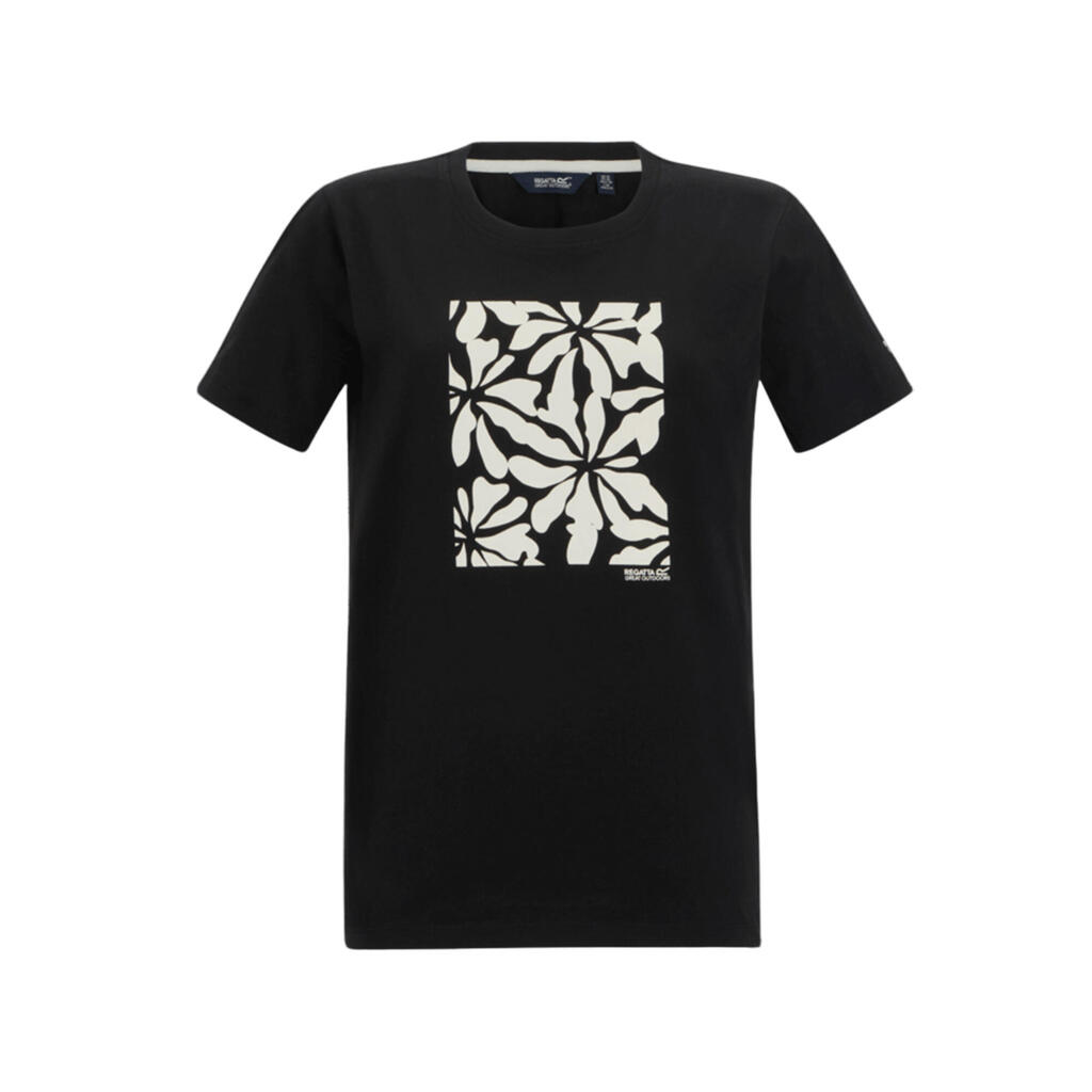 Womens/Ladies Filandra VX Floral Pattern TShirt (Black)