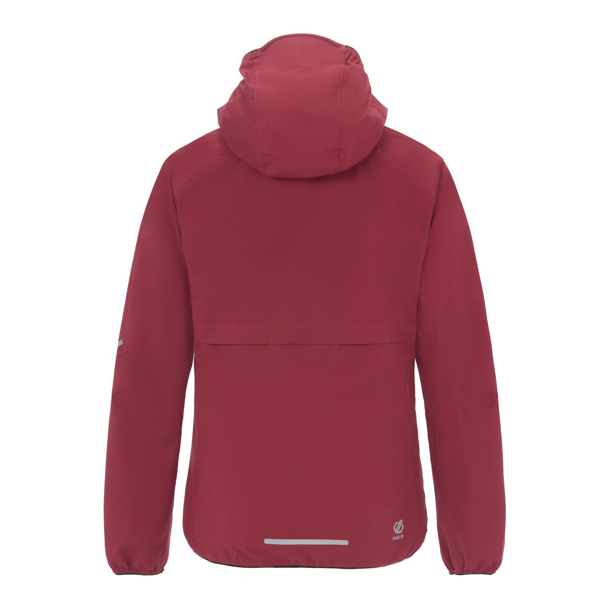 Veste Imperméable Légère À Capuche Femme (Rouge) 2/5