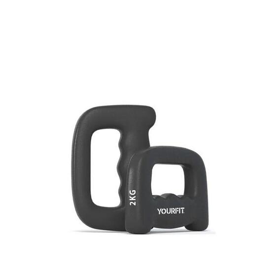 Paire d'Haltères de Boxe Ergonomiques en PVC 2kg