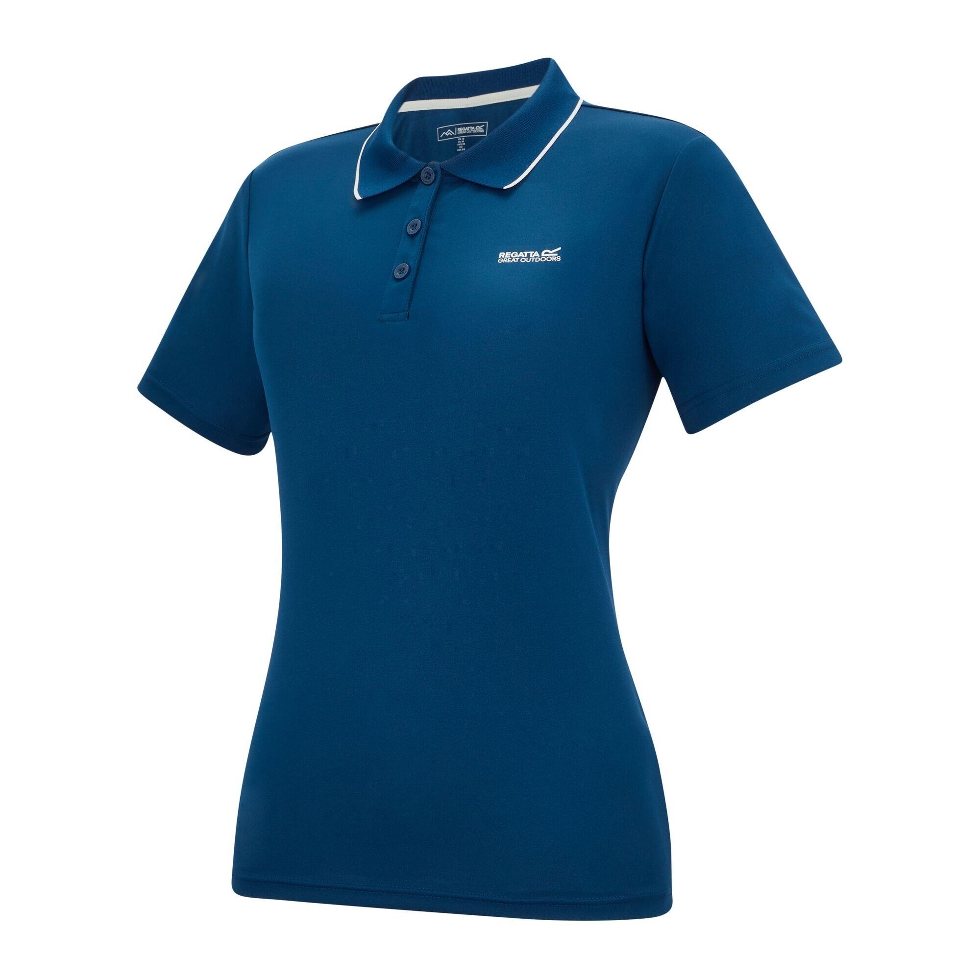 Dames Botanna Poloshirt (Aviator Blauw) 3/5