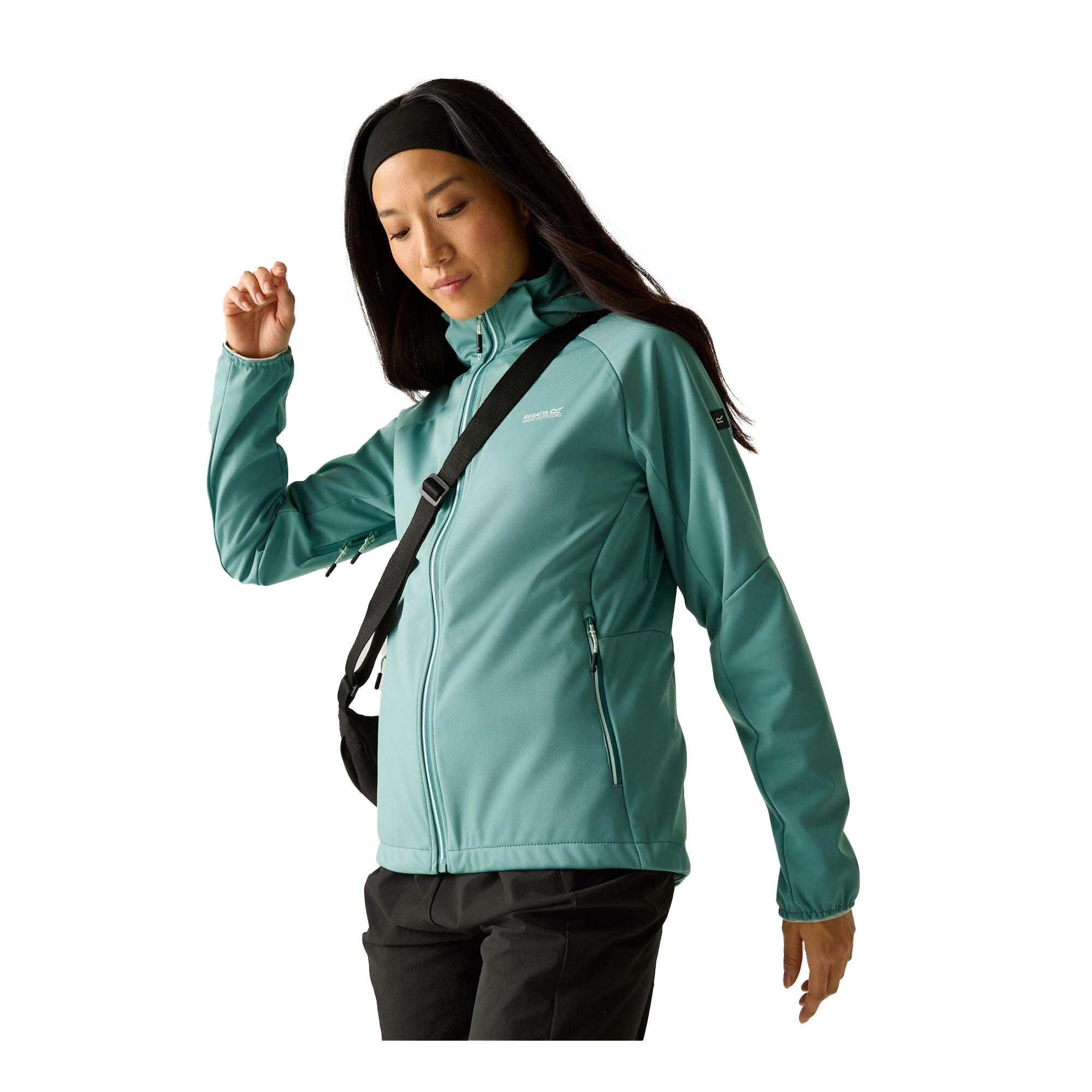 Veste Softshell BOURDA Femme (Turquoise Pastel) 4/5