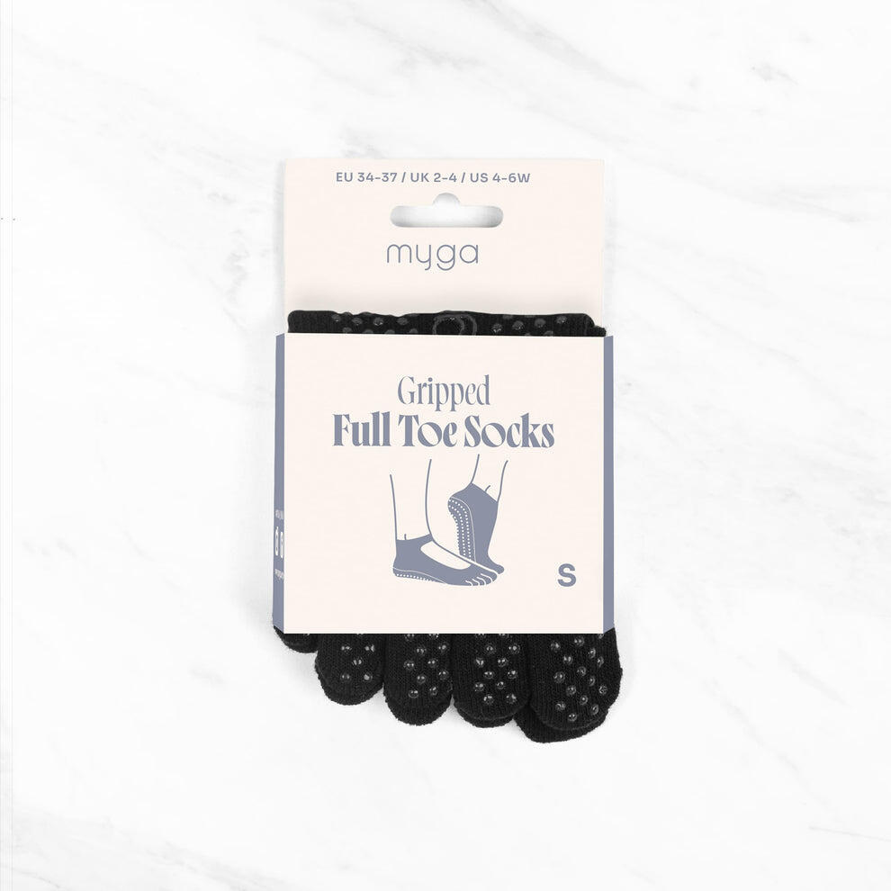 Antypoślizgowe skarpetki z palcami do jogi myga Yoga Toe Socks - S 2/7