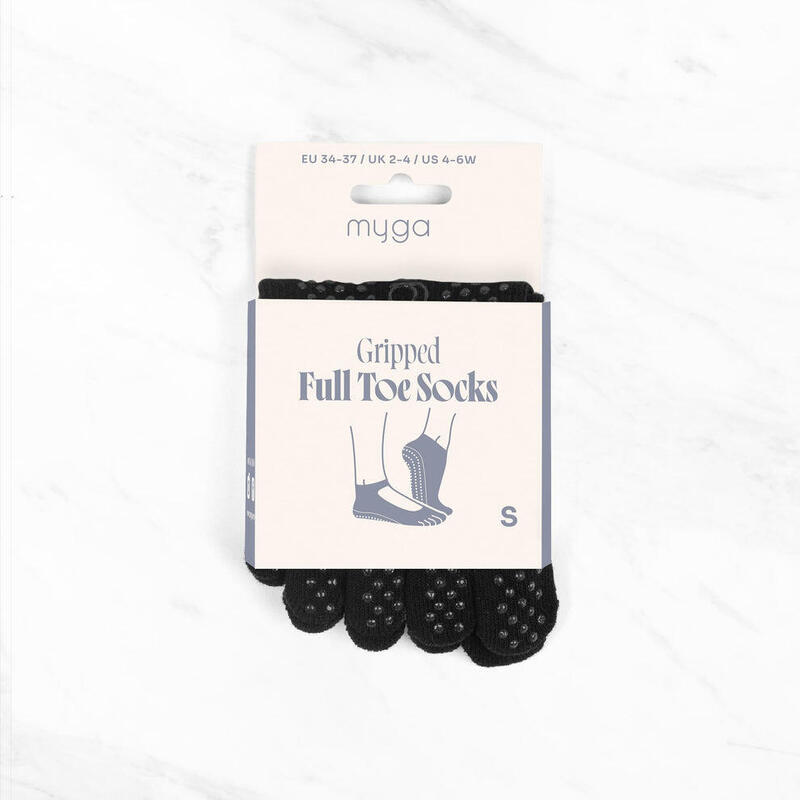 Protiskluzové ponožky s prsty na jógu myga Yoga Toe Socks