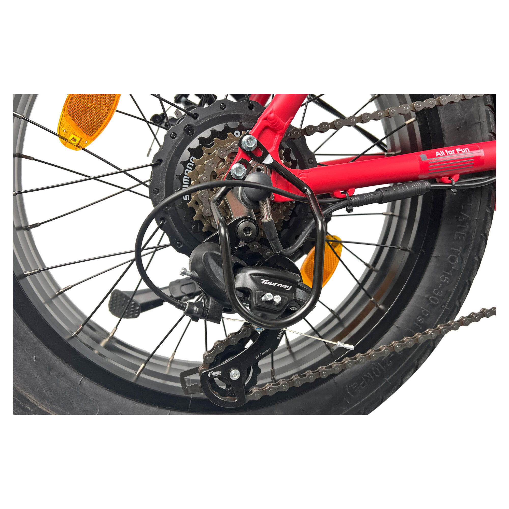 LLOBE Falt E-Bike 20" Terrain, rood 5/7