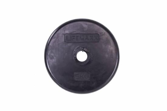 Gummibeschichtete Scheibe - 30 mm - Schwarz - 1,5 kg