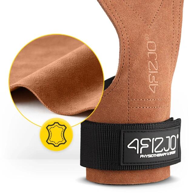 Palmare gimnastice din piele pentru antrenament de forță 4FIZJO