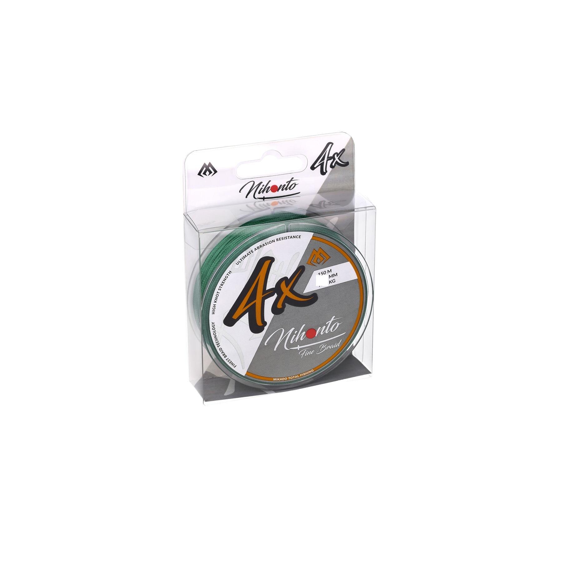 Linha Trançada 0,50mm 41,8kg 150m Nihonto Fine Braid Verde 3/7