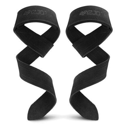 Leder Zughilfen Deadlift Straps für Kreuzheben Kraftsport 4FIZJO