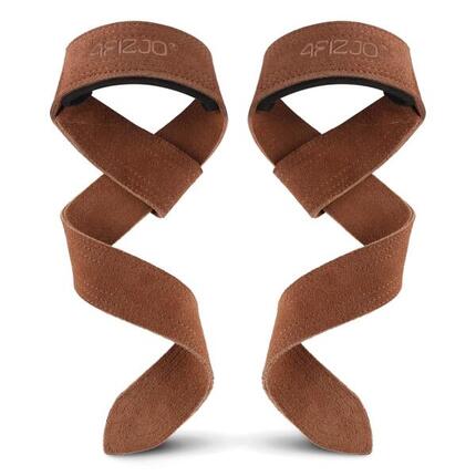 Skórzane paski do podnoszenia ciężarów 4FIZJO Deadlift Straps