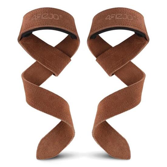 Skórzane paski do podnoszenia ciężarów 4FIZJO Deadlift Straps