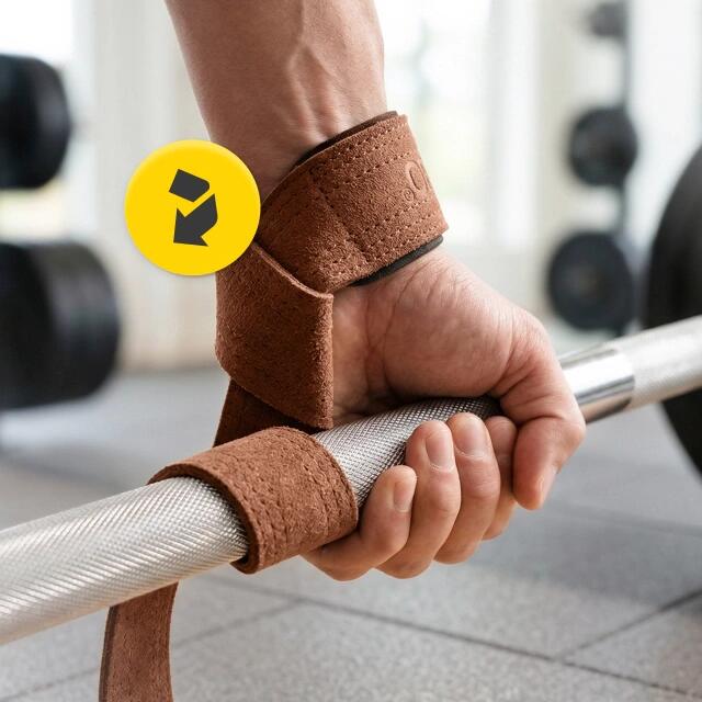 Skórzane paski do podnoszenia ciężarów 4FIZJO Deadlift Straps 7/7