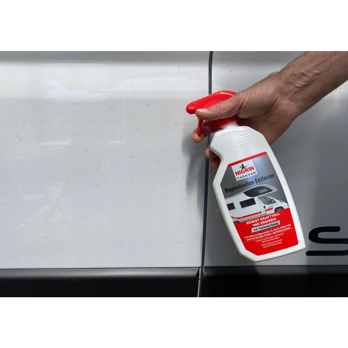 NIGRIN CARAVAN Regenstreifen-Entferner für Lack- und Kunststoffoberflächen 750ml 3/7