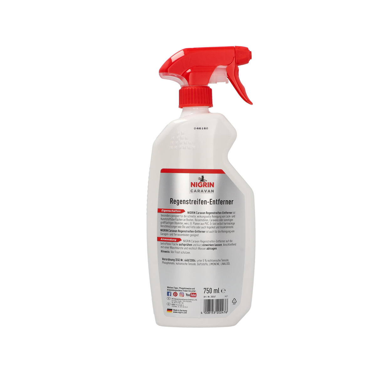 NIGRIN CARAVAN Regenstreifen-Entferner für Lack- und Kunststoffoberflächen 750ml 2/7