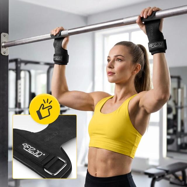 Pásky na mrtvý tah Deadlift Straps kožené 3/7