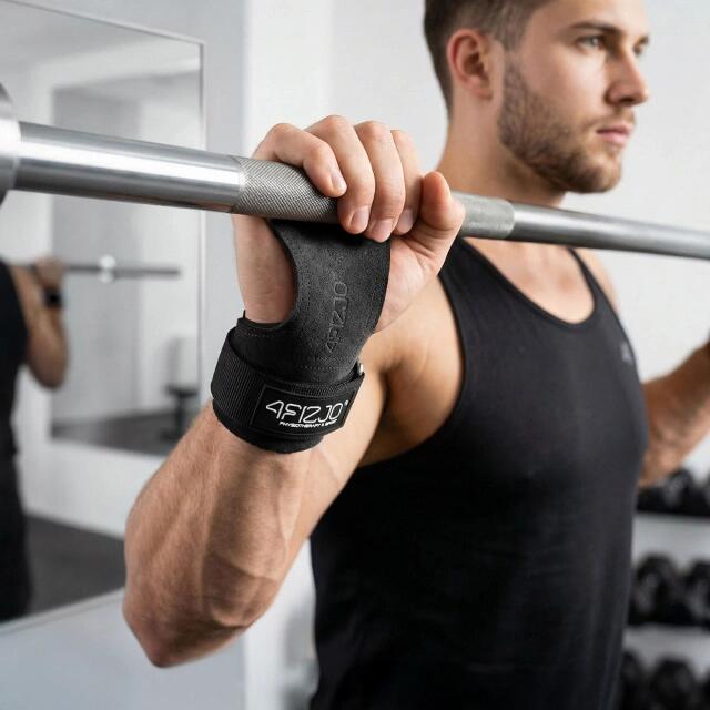 Pásky na mrtvý tah Deadlift Straps kožené 2/7