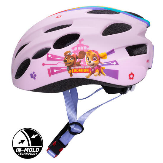 Casque de vélo Casque pour enfants Filles Paw Patrol Rose 52-56 cm
