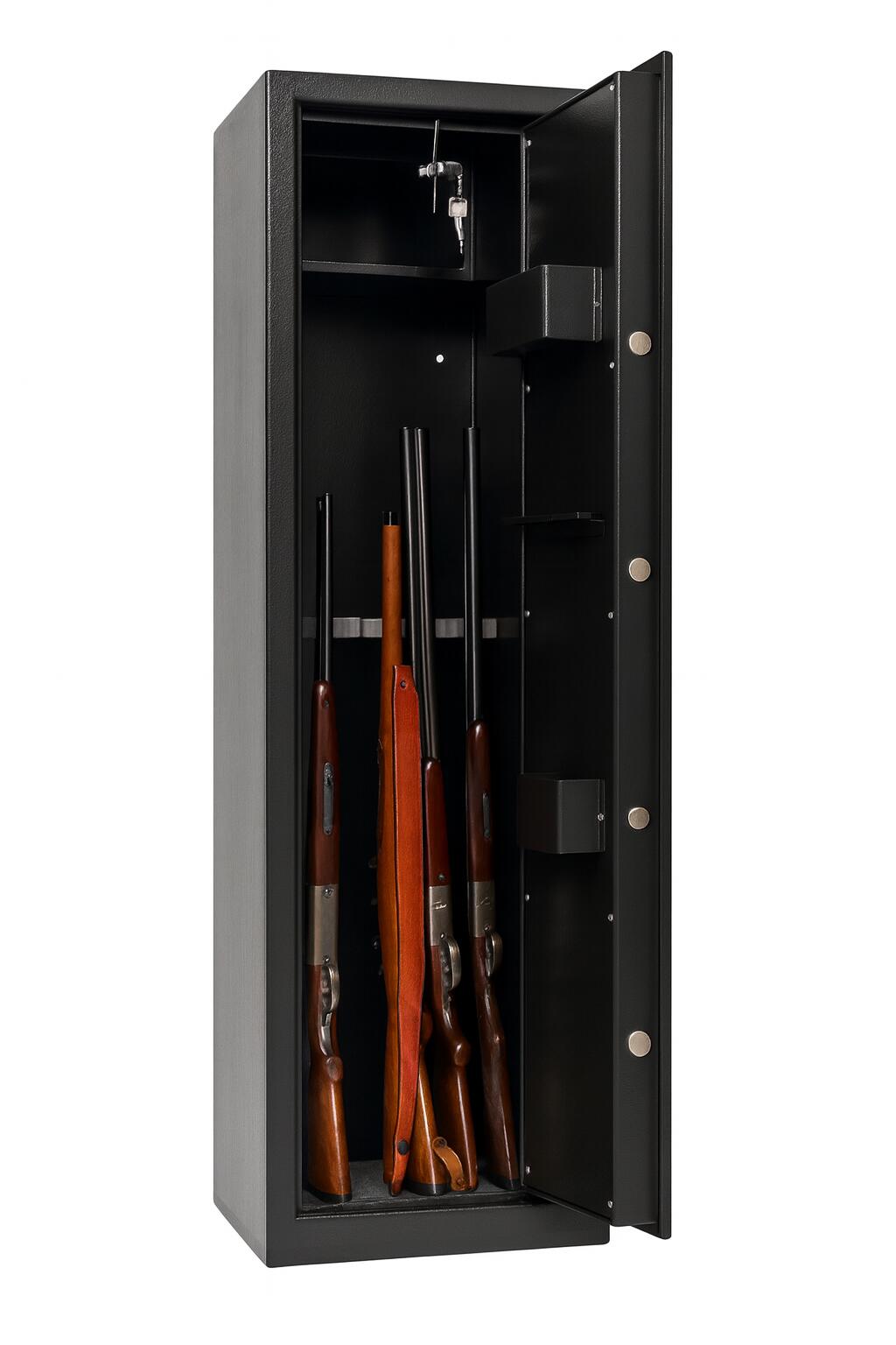 Armoire à fusils Tresorsafe 6 armes avec coffre intérieur 3/5