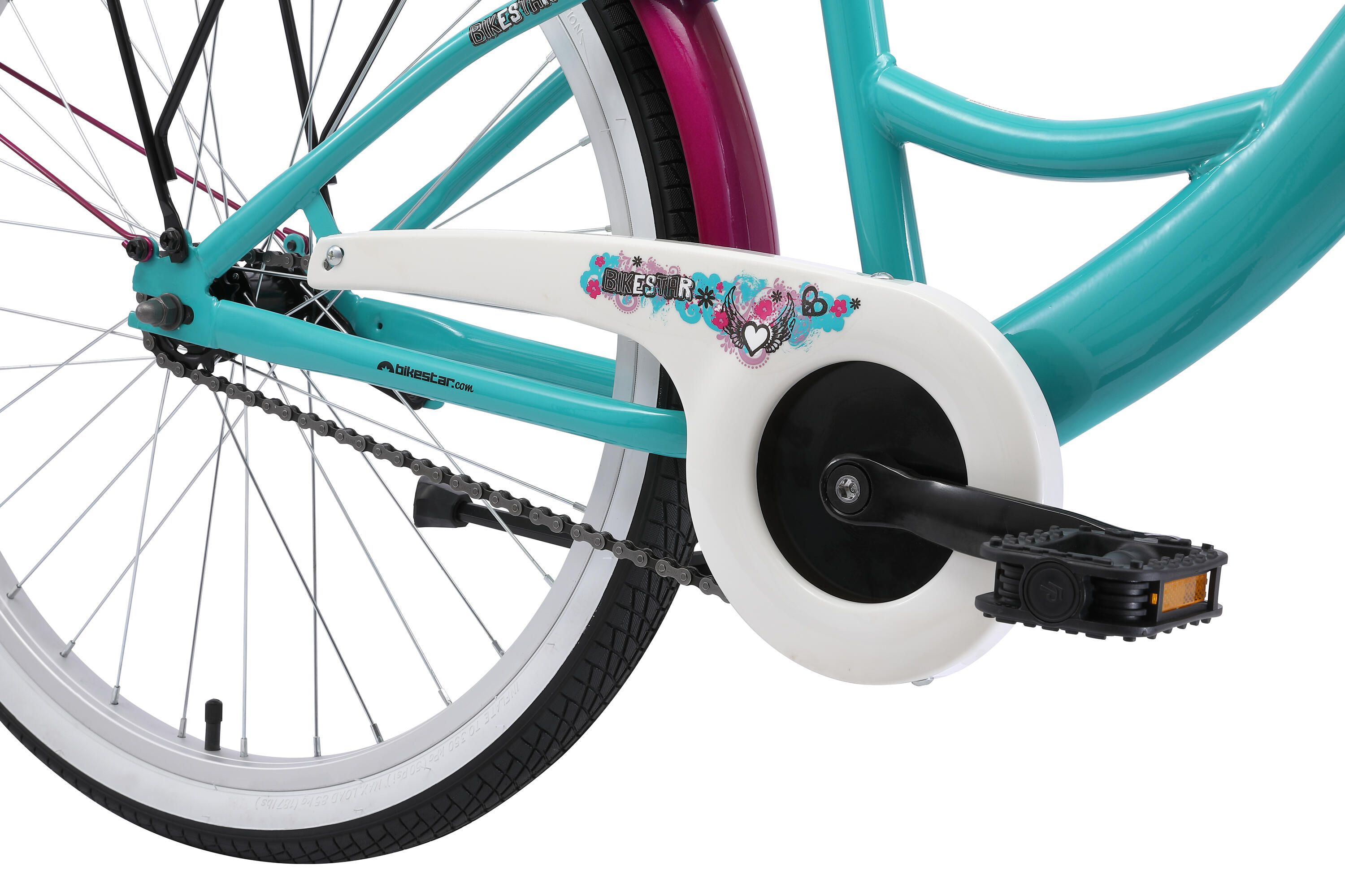 Kinderfiets 24 inch vanaf 8 - 11 jaar, Classic, Berry 7/7