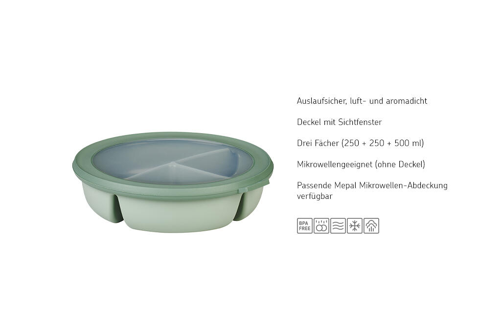 Mepal Cirqula 1 l Bento Schüssel - Vivid mauve 2/7