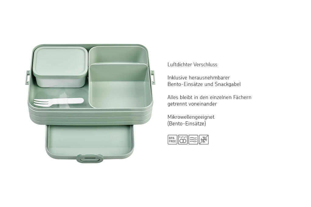 Caixa Bento grande Mepal Nordic Sage 2/6