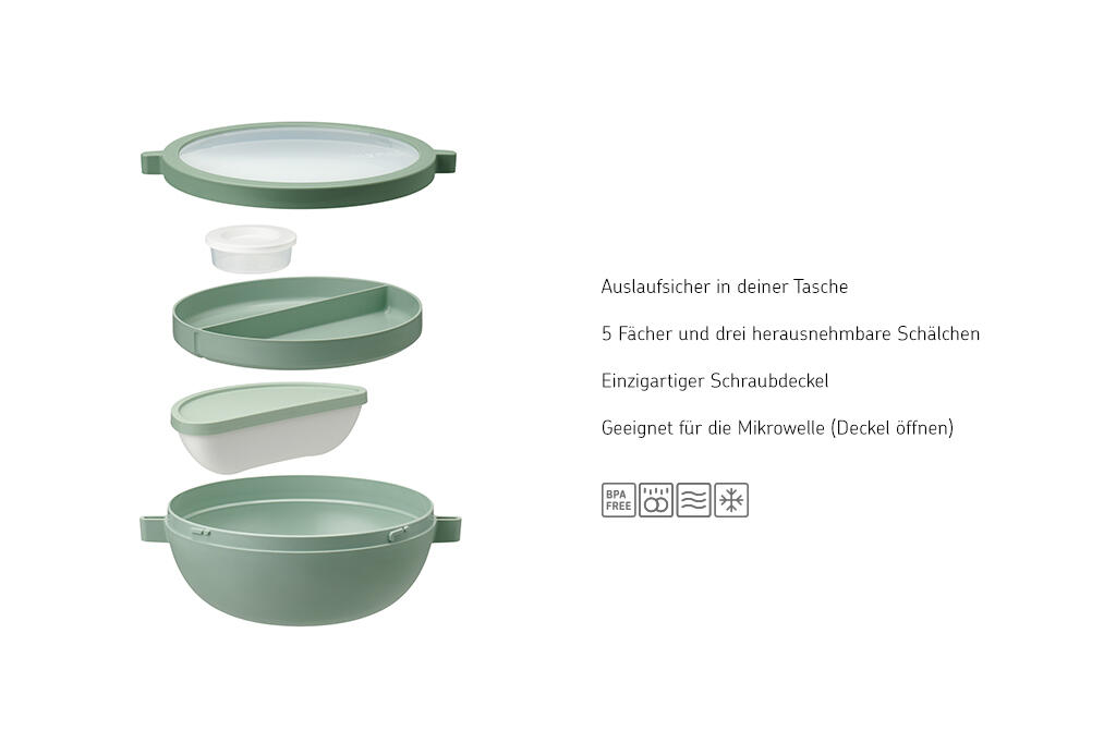 Mepal Vita 1.5 l Bento Schüssel - Vivid mauve 2/7