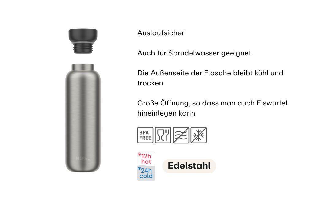 Mepal Ellipse 500 ml Isolierflasche - Nordic green 2/6