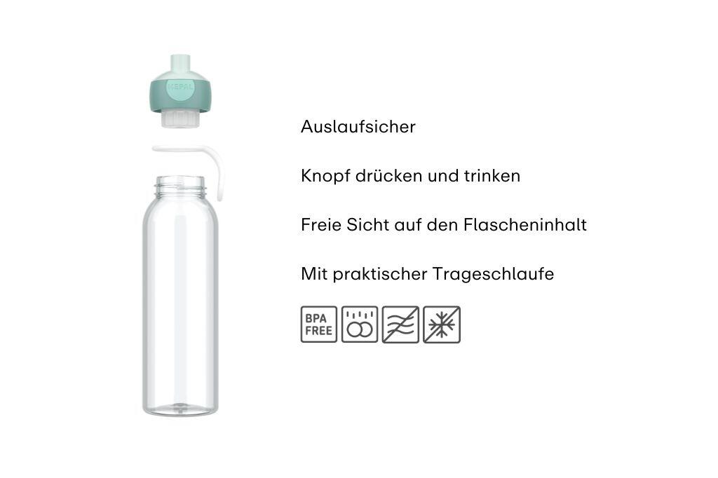 Mepal Campus 500 ml Wasserflasche Pop-Up - Cool blue 2/7