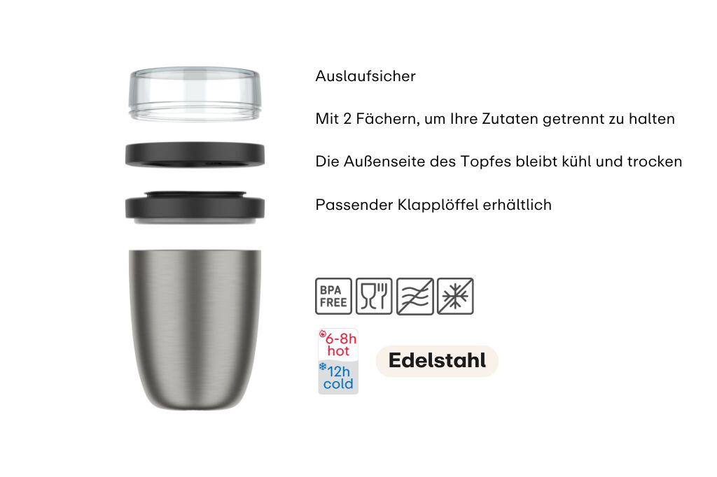 Mepal Ellipse 500 ml Thermobehälter - Vivid mauve 2/7
