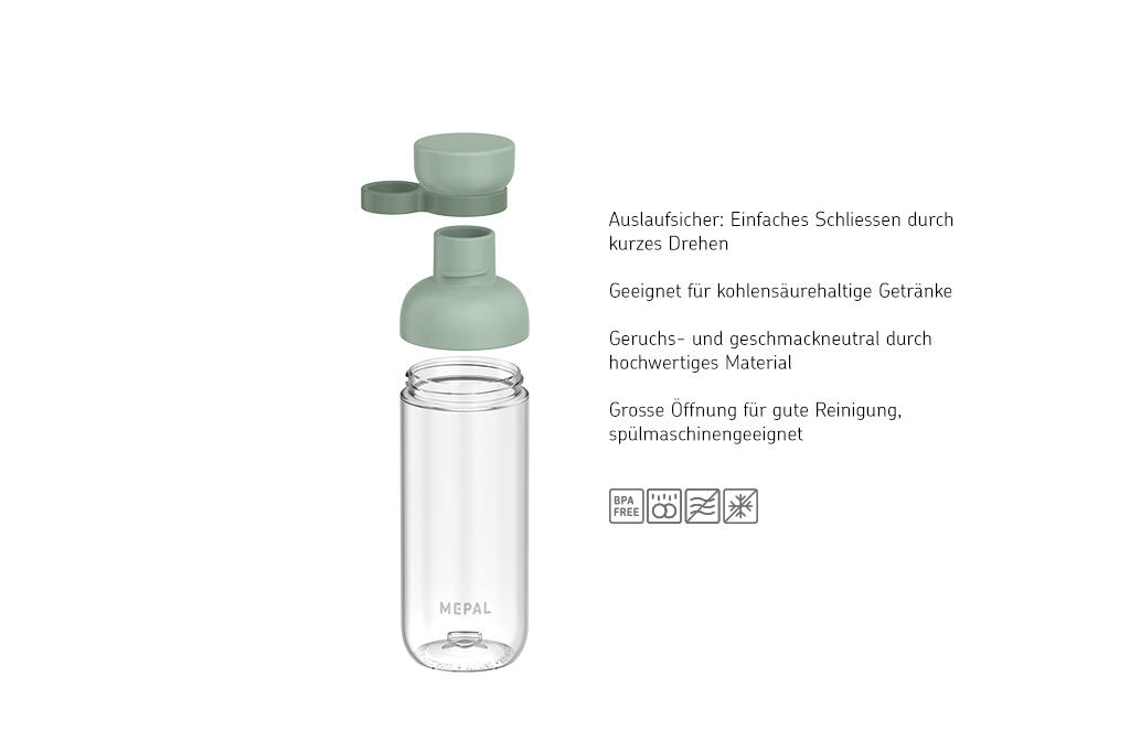 Mepal Vita 700 ml Trinkflasche - Nordic sage 2/7