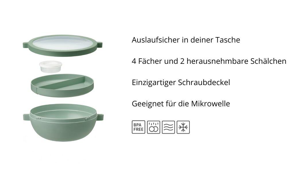 Mepal Vita 1.5 l Bento Schüssel - Vivid mauve 2/7