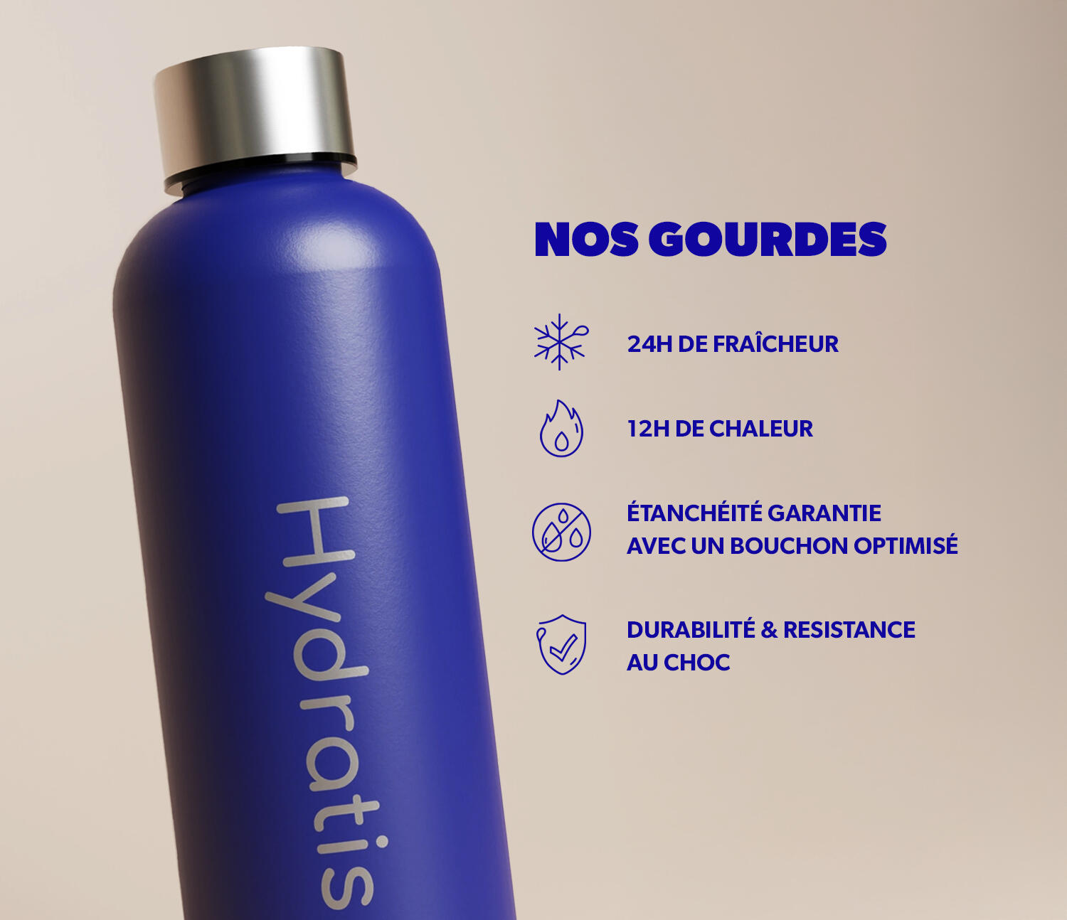 Gourde isotherme Hydratis 2/5