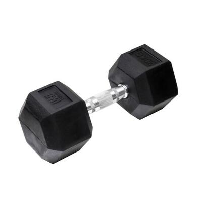 Orange gym hex dumbbell black - 27,5 kg