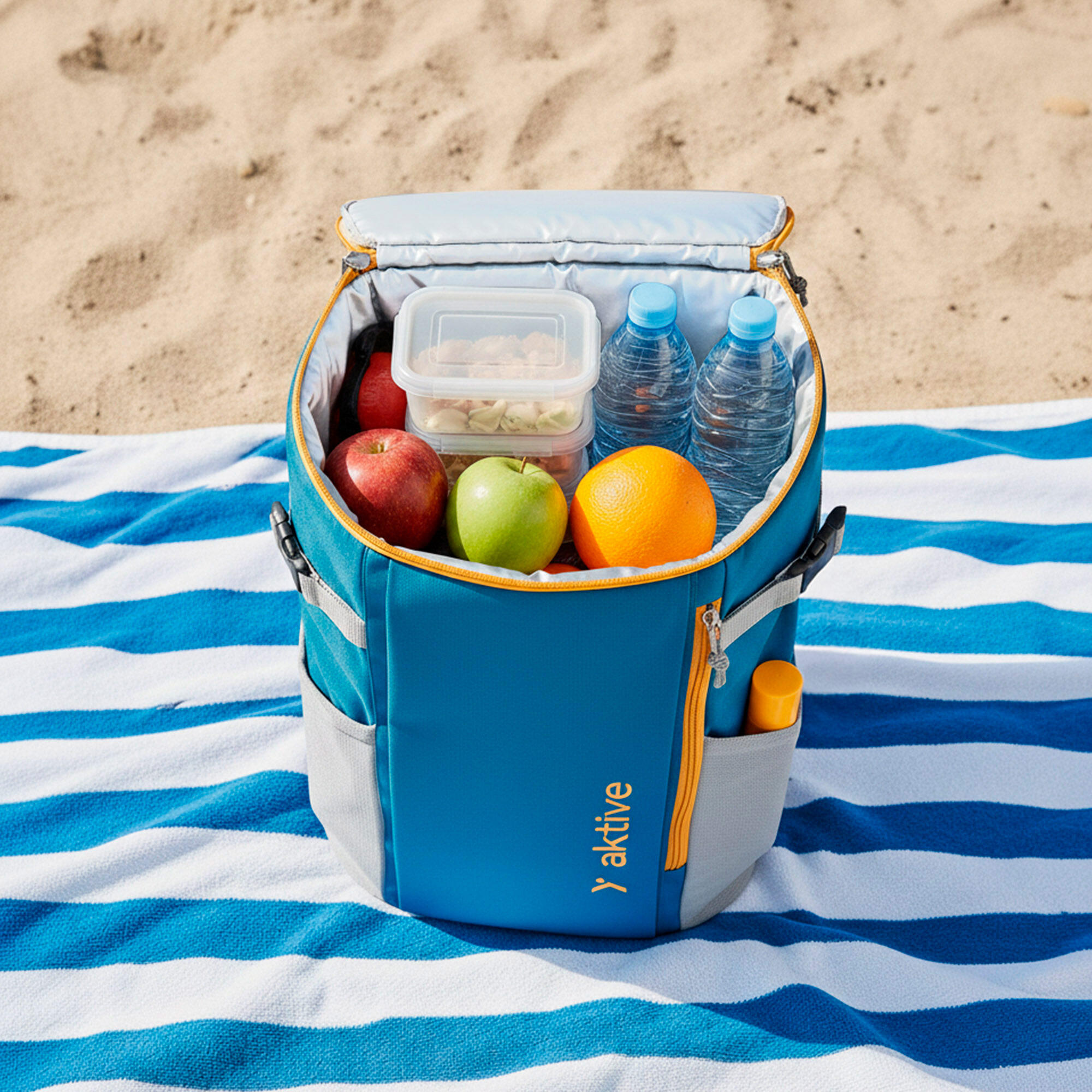 Zaino termico da 15 litri, 27x20x43 cm, con tasche laterali 2/7