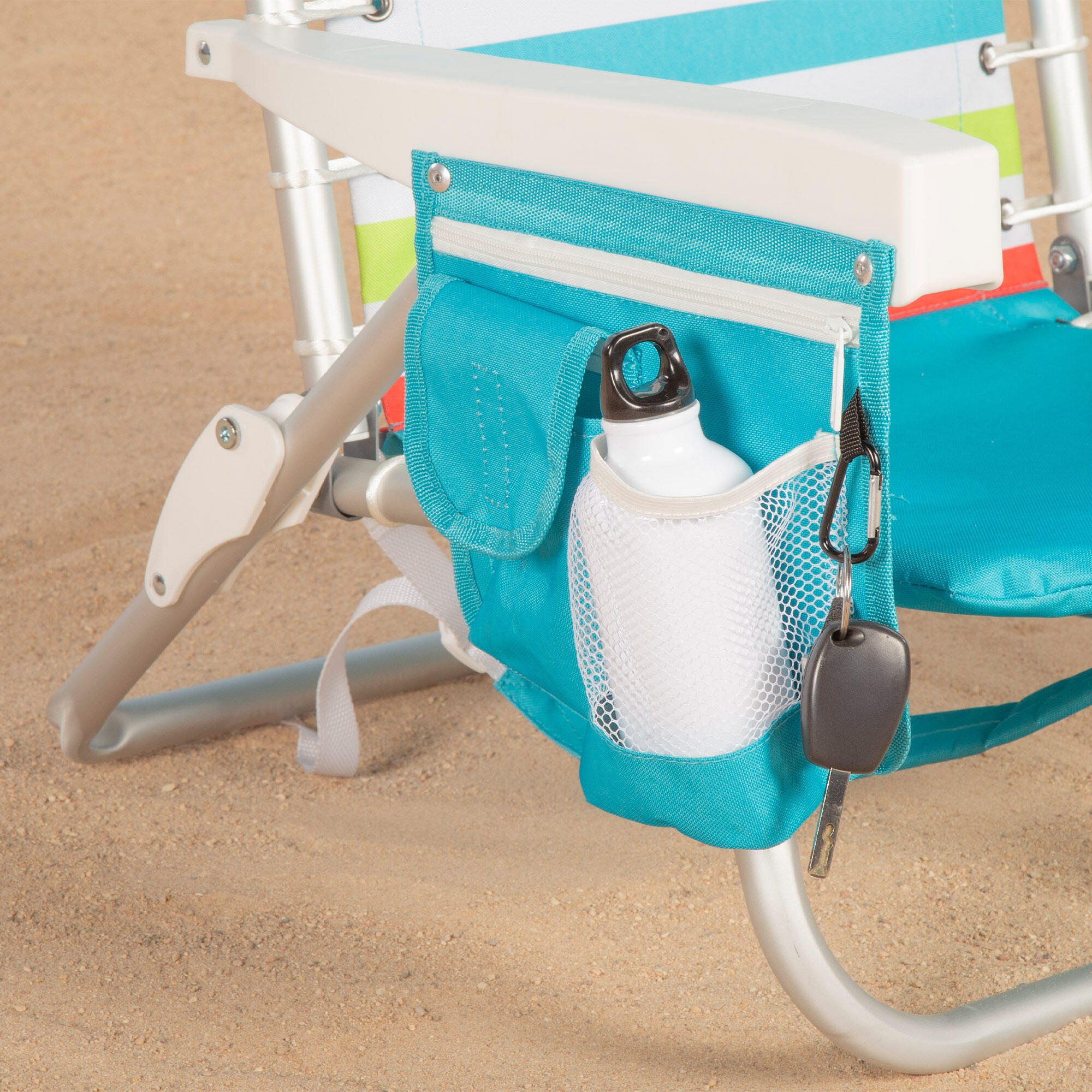 Sedia da spiaggia pieghevole Aktive 50x53x77 cm max. 110 kg 5 posizioni 7/7