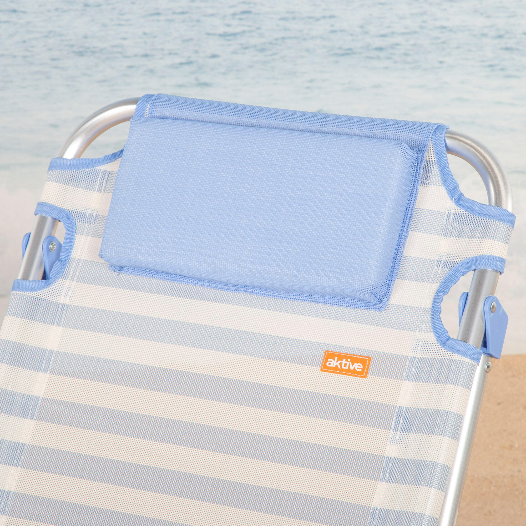 Sedia da spiaggia pieghevole Aktive 48x60x90 cm max. 110 kg 5 posizioni 6/7