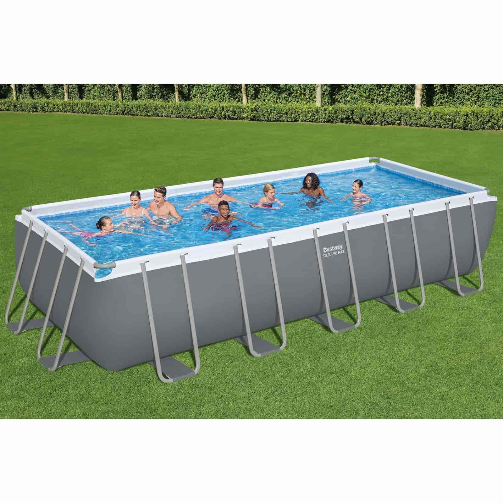 Piscina Desmontable Tubular Bestway Steel Pro Max Rectangular 640 x 274 x 132 cm 2/7