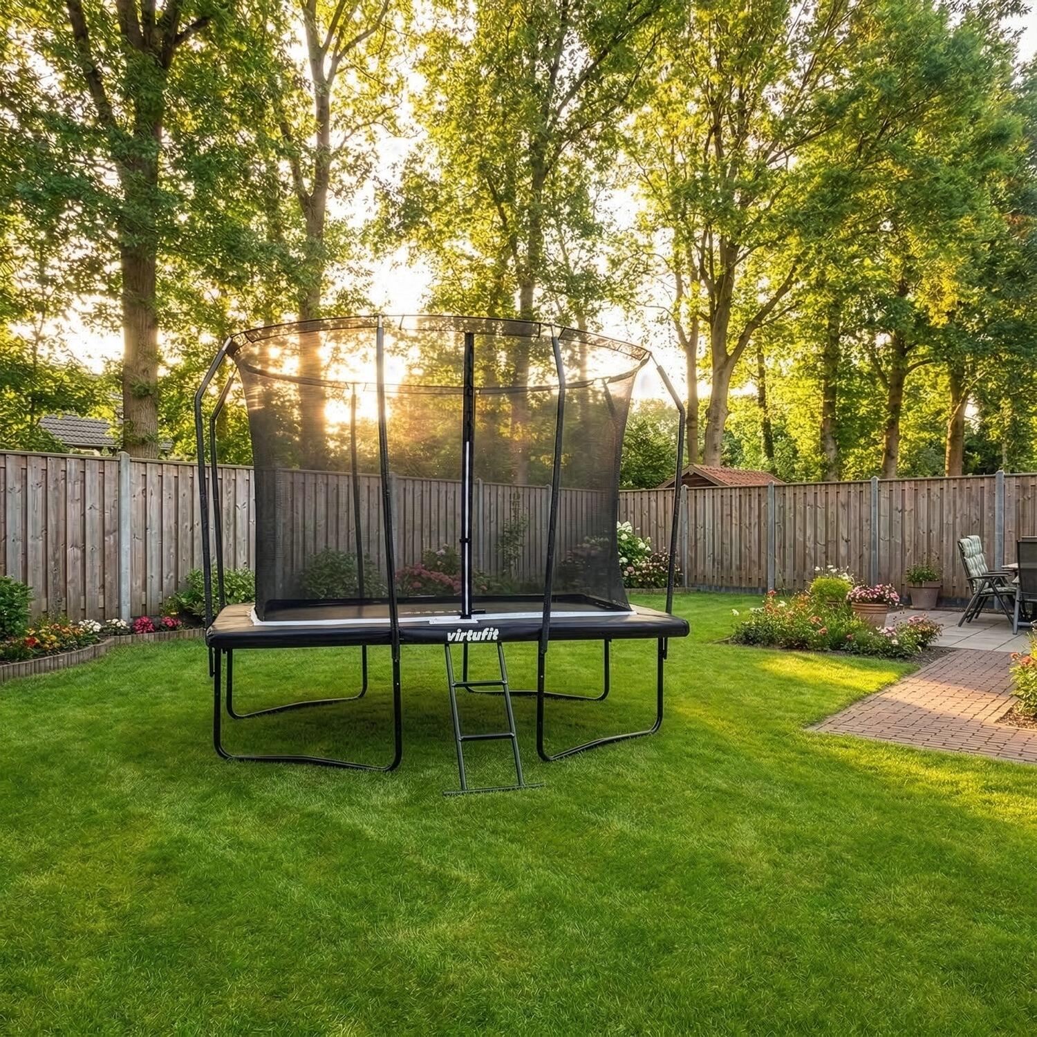 Trampoline Premium avec Filet de Sécurité - Rectangulaire - 183 x 274 2/8