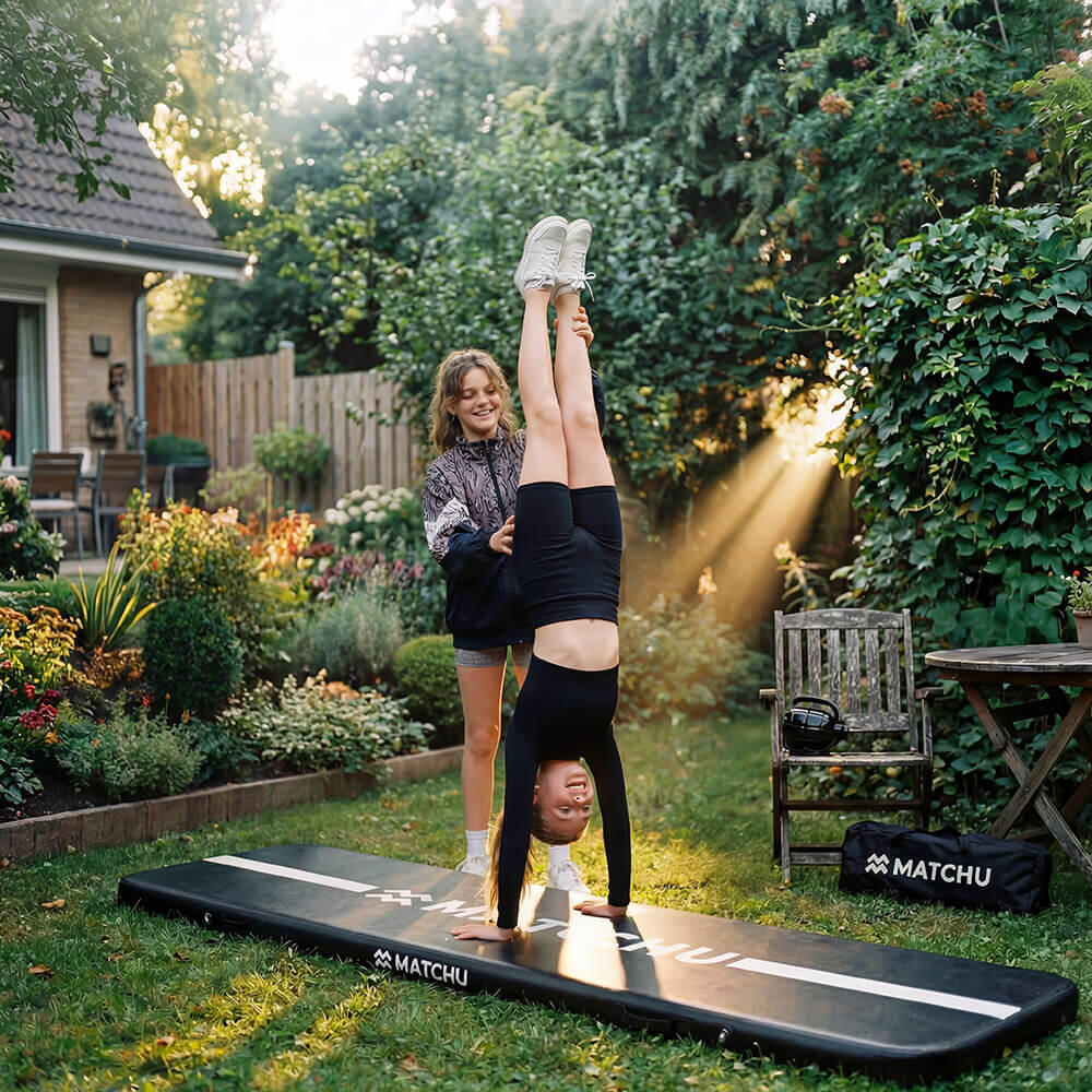 Gym Airtrack 3m - Tapis de gym gonflable avec pompe électrique 3/7