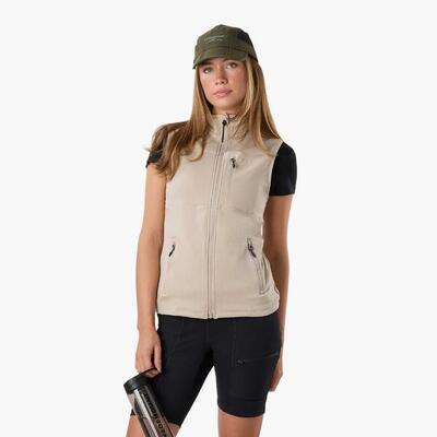 Dames outdoor hiking vest ademend trondheim midlayer full zip vest