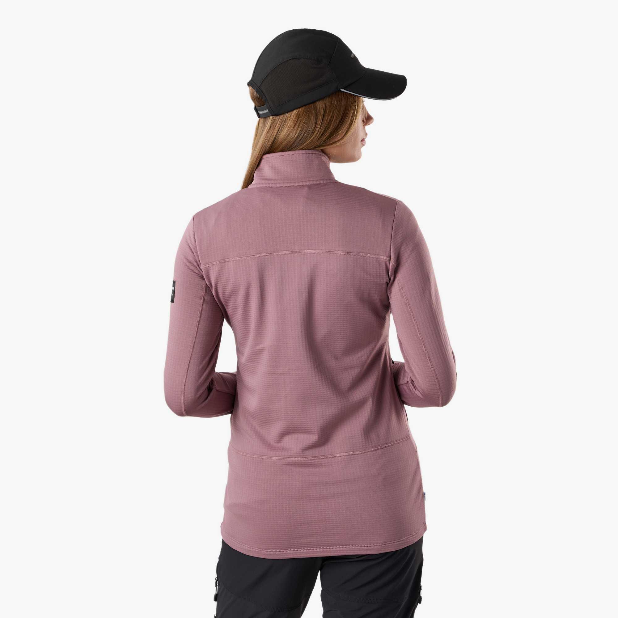 Veste polaire randonnée femme zippée intégrale Trondheim Wind Mid Layer Full Zip 2/8